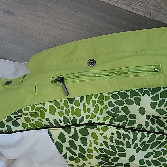 Columbia Green & Black Ski Coat Size Large Nice & Thick - Picture 8 of 9